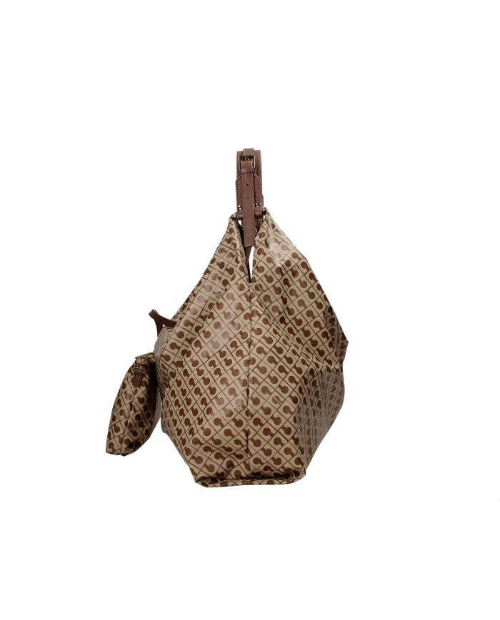 Gherardini gh1020 Borsa a spalla con pochette in tessuto softy Tabacco