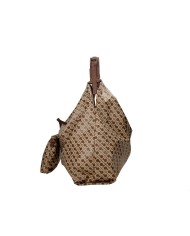 Gherardini gh1020 Borsa a spalla con pochette in tessuto softy Tabacco