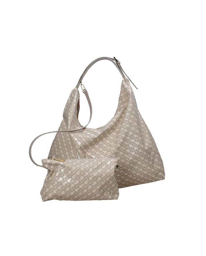 Gherardini gh1020 Borsa a spalla con pochette in tessuto softy Taupe