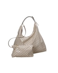 Gherardini gh1020 Borsa a spalla con pochette in tessuto softy Taupe
