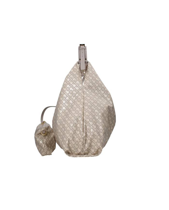 Gherardini gh1020 Borsa a spalla con pochette in tessuto softy Taupe