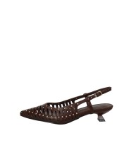 Bibi Lou 987z80ok Décolleté slingback con borchie in pelle Testa Moro