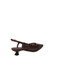 Bibi Lou 987z80ok Décolleté slingback con borchie in pelle Testa Moro