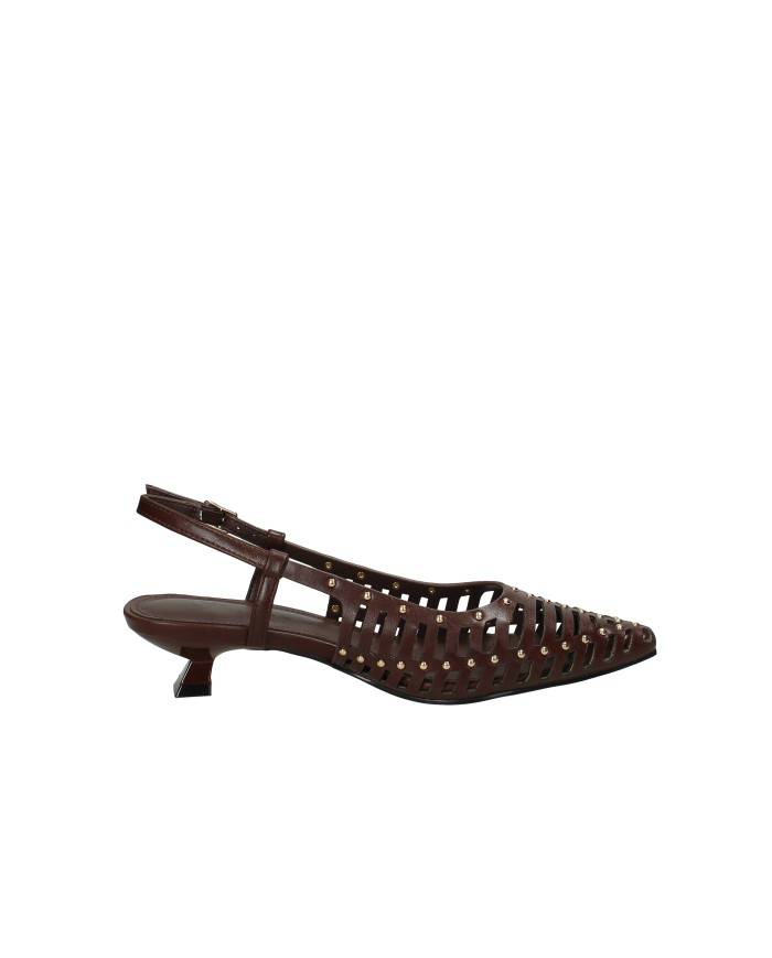 Bibi Lou 987z80ok Décolleté slingback con borchie in pelle Testa Moro