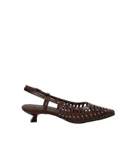 Bibi Lou 987z80ok Décolleté slingback con borchie in pelle Testa Moro