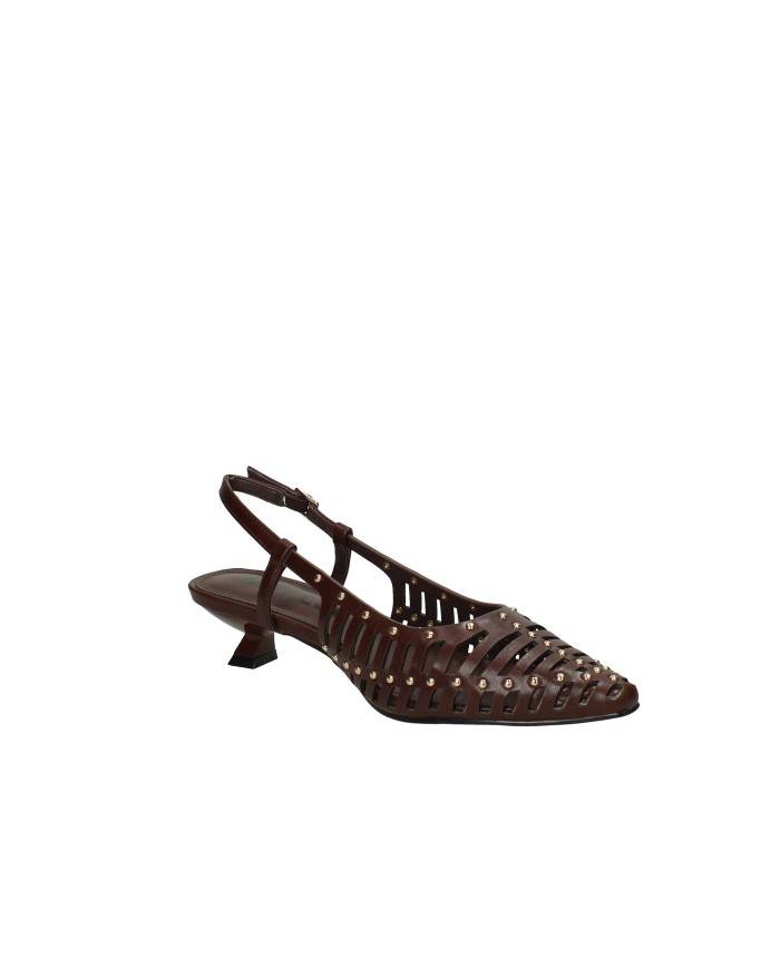 Bibi Lou 987z80ok Décolleté slingback con borchie in pelle Testa Moro