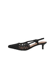 Bibi Lou 774Z69hg Décolleté slingback in pelle e tessuto Nero