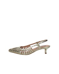 Bibi Lou 774z94hg Décolleté slingback in pelle laminata Oro