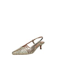 Bibi Lou 774z94hg Décolleté slingback in pelle laminata Oro