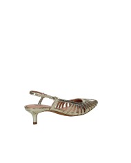 Bibi Lou 774z94hg Décolleté slingback in pelle laminata Oro