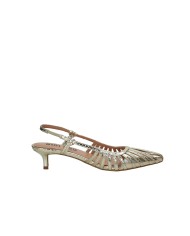 Bibi Lou 774z94hg Décolleté slingback in pelle laminata Oro
