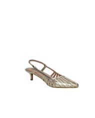 Bibi Lou 774z94hg Décolleté slingback in pelle laminata Oro
