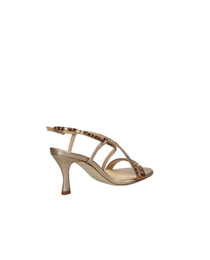 Chantal 3137 Sandali alti in pelle e specchietti Bronzo