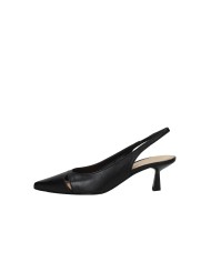 Chantal 3010 Dècollettè slingback in vera pelle Nero