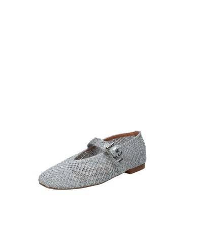 Bibi Lou 509z87vk Ballerina in maglia elastica laminata Argento