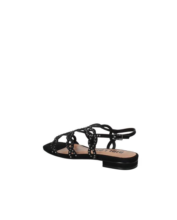 Bibi Lou 865z00hg Sandali bassi da donna in pelle e camoscio Nero