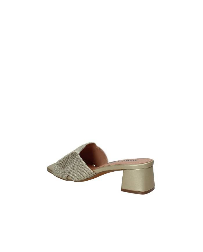 Bibi Lou 879z94hg Sandalo alto in pelle e tessuto Oro