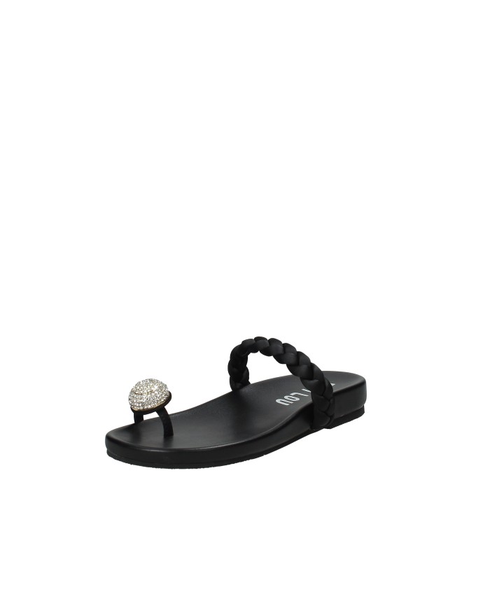 Bibi Lou 880z80hg Sandali infradito bassi da donna in pelle Nero