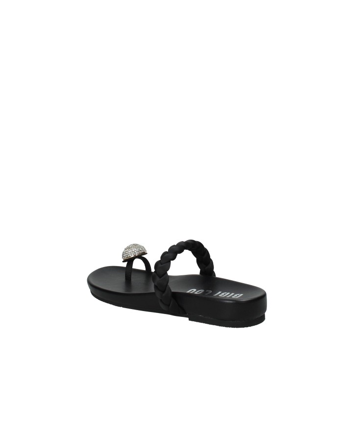 Bibi Lou 880z80hg Sandali infradito bassi da donna in pelle Nero