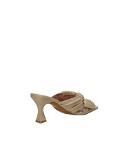 Bibi Lou 885z69hg Sandali scalzati alti in pelle e tessuto Beige