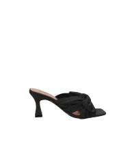 Bibi Lou 885z69hg Sandali scalzati alti in pelle e tessuto Nero