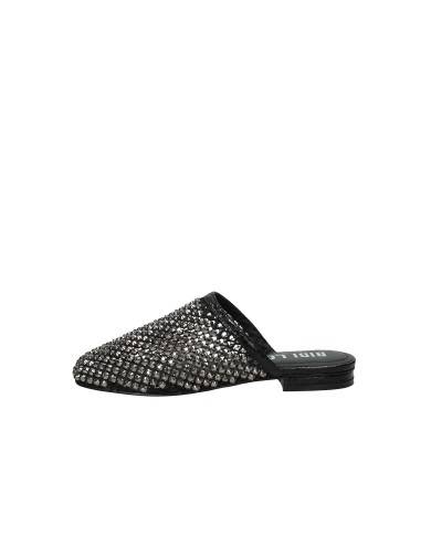 Bibi Lou 953z00hg Sabot bassi da donna in rete e strass Nero