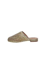Bibi Lou 953z00hg Sabot bassi da donna in rete e strass Oro