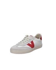 Victoria 1126184 Sneaker basse in pelle e camoscio Rosso e Sabbia