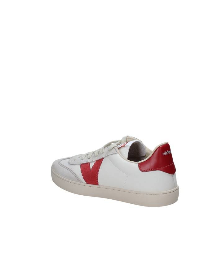 Victoria 1126184 Sneaker basse in pelle e camoscio Rosso e Sabbia