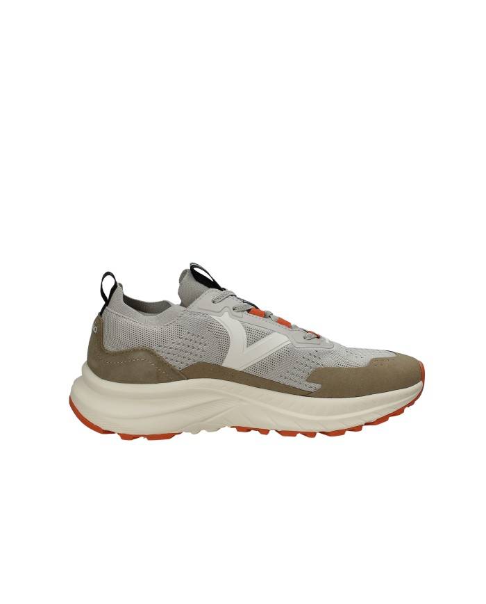 Victoria 8815100 Sneaker sportive da uomo in pelle e tessuto Taupe