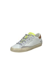 Crime London distressed.19051 Sneaker basse da uomo in pelle Bianco e Tan