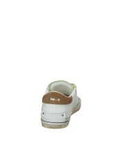 Crime London distressed.19051 Sneaker basse da uomo in pelle Bianco e Tan