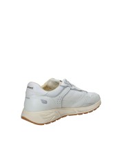 Crime London rush.19600 Sneaker da corsa uomo in pelle tessuto e mesch Bianco