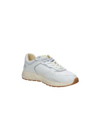 Crime London rush.19600 Sneaker da corsa uomo in pelle tessuto e mesch Bianco