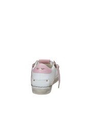 Crime London Sk8 Delux Wedge.29151 Sneaker basse da donna in pelle e camoscio Bianco e Rosa