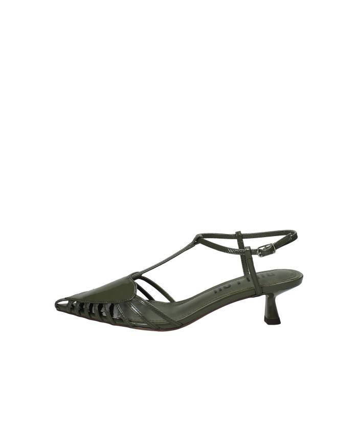 Bibi Lou 678z21vk.vm Décolleté slingback in vernice Verde Militare