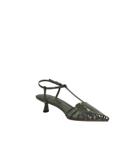 Bibi Lou 678z21vk.vm Décolleté slingback in vernice Verde Militare