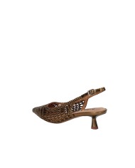 Bibi Lou 703z80vk Décolleté slingback in pelle intrecciata Bronzo