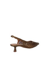 Bibi Lou 703z80vk Décolleté slingback in pelle intrecciata Bronzo