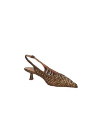Bibi Lou 703z80vk Décolleté slingback in pelle intrecciata Bronzo