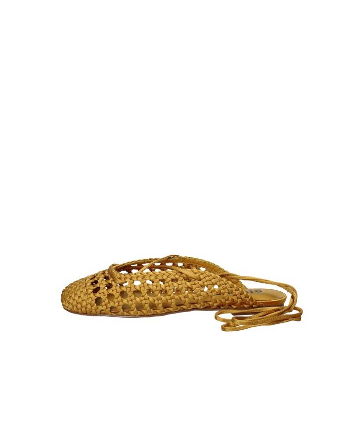 Bibi Lou 704z75vk Ballerine slingback in tessuto intrecciato Giallo