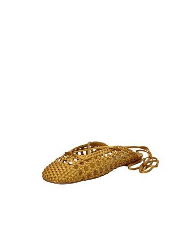 Bibi Lou 704z75vk Ballerine slingback in tessuto intrecciato Giallo