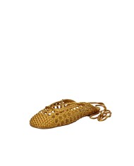 Bibi Lou 704z75vk Ballerine slingback in tessuto intrecciato Giallo