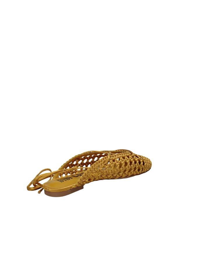 Bibi Lou 704z75vk Ballerine slingback in tessuto intrecciato Giallo