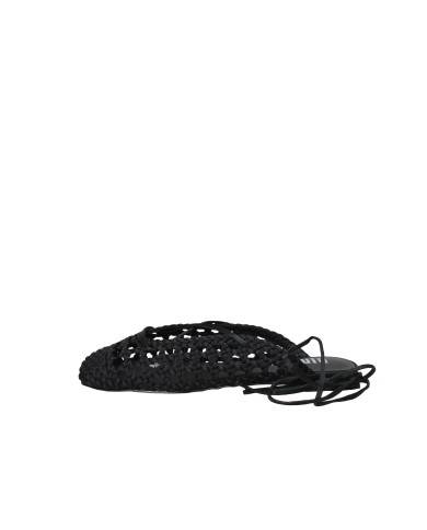 Bibi Lou 704z75vk Ballerine slingback in tessuto intrecciato Nero