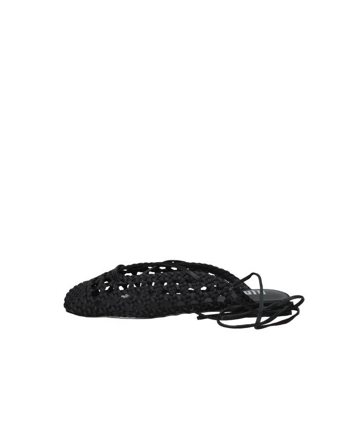 Bibi Lou 704z75vk Ballerine slingback in tessuto intrecciato Nero