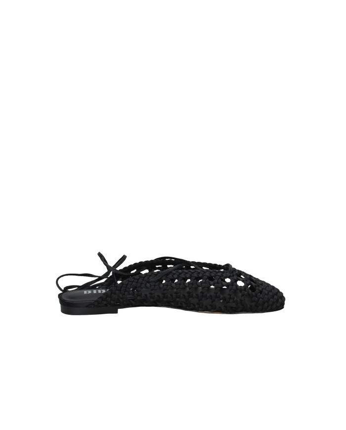 Bibi Lou 704z75vk Ballerine slingback in tessuto intrecciato Nero
