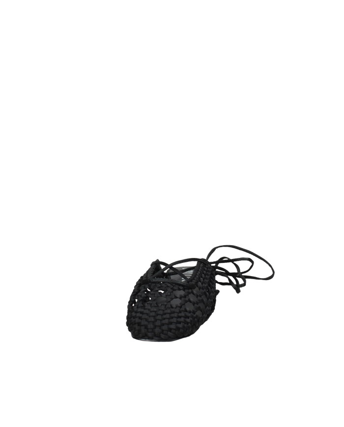 Bibi Lou 704z75vk Ballerine slingback in tessuto intrecciato Nero