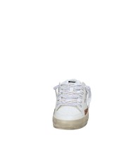 Crime London Sk8 Deluxe.20102 Sneaker da donna in pelle e glitter Bianco