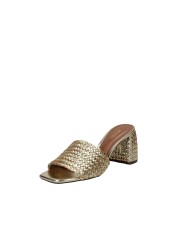 Arezzo 139190001 Sandalo alto scalzato in pelle laminata Oro